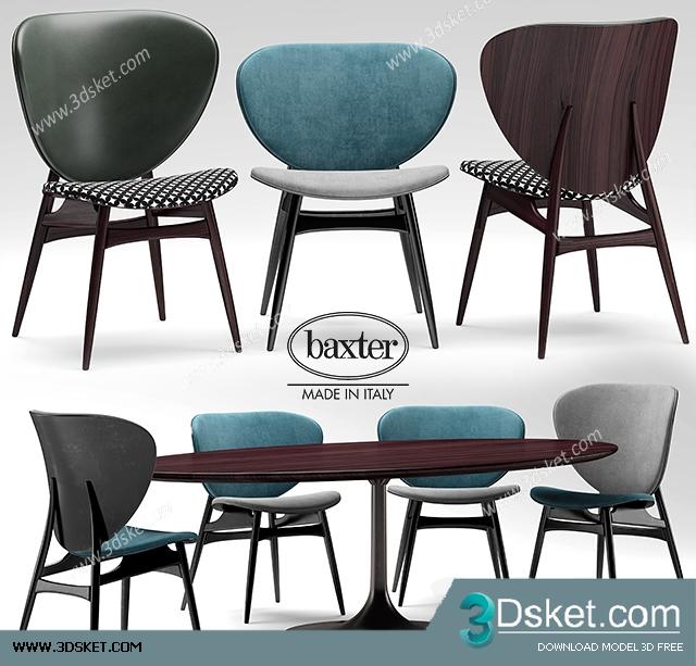 3D Model Table Chair Free Download 151