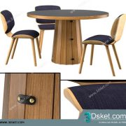 3D Model Table Chair Free Download 152