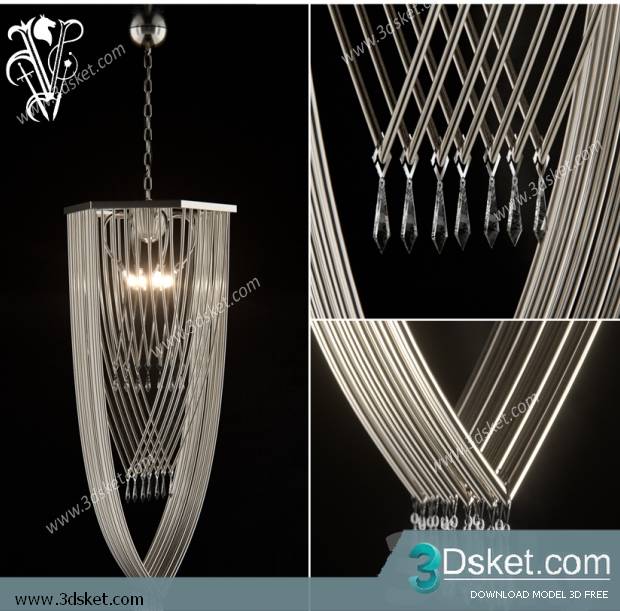 Free Download Ceiling Light 3D Model 0243