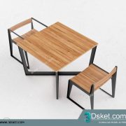 3D Model Table Chair Free Download 155