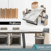 3D Model Table Chair Free Download 156