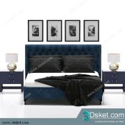3D Model Bed Free Download Giường 240