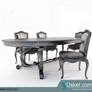 3D Model Table Chair Free Download 158
