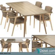 3D Model Table Chair Free Download 160