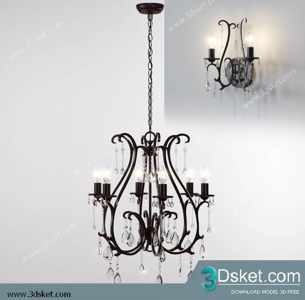 Free Download Ceiling Light 3D Model 0246