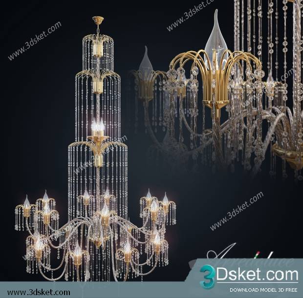 Free Download Ceiling Light 3D Model 0247