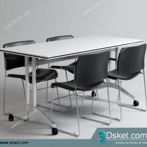 3D Model Table Chair Free Download 163