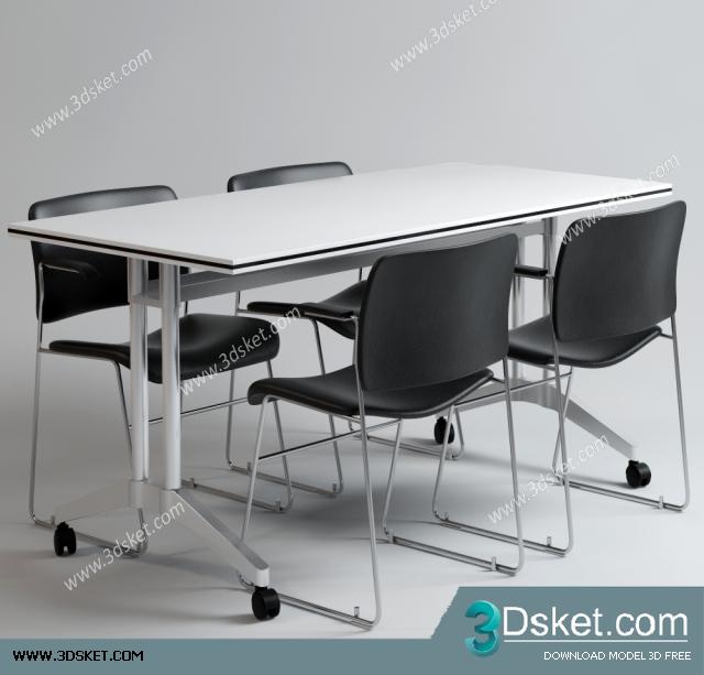 3D Model Table Chair Free Download 163