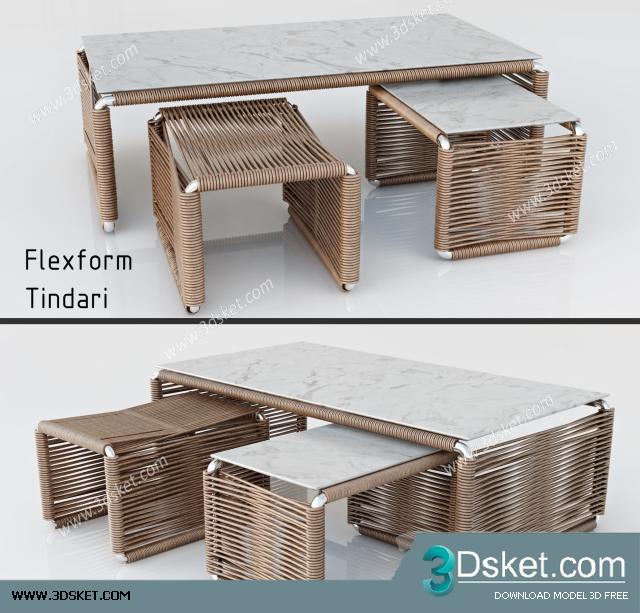 3D Model Table Chair Free Download 164