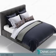 3D Model Bed Free Download Giường 247