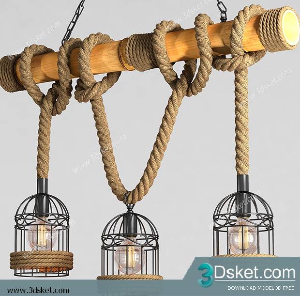 Free Download Ceiling Light 3D Model 0249