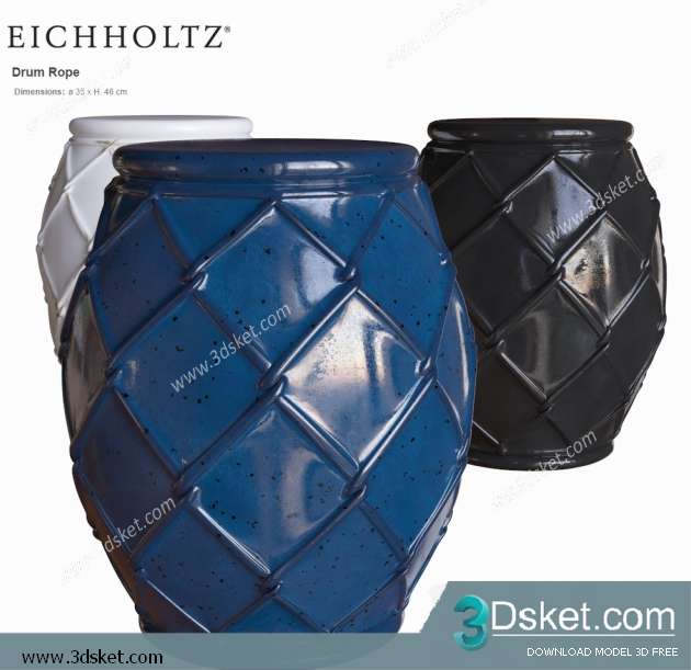 Free Download Vase 3D Model 0135