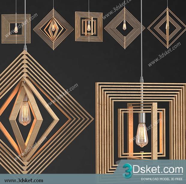 Free Download Ceiling Light 3D Model 0251