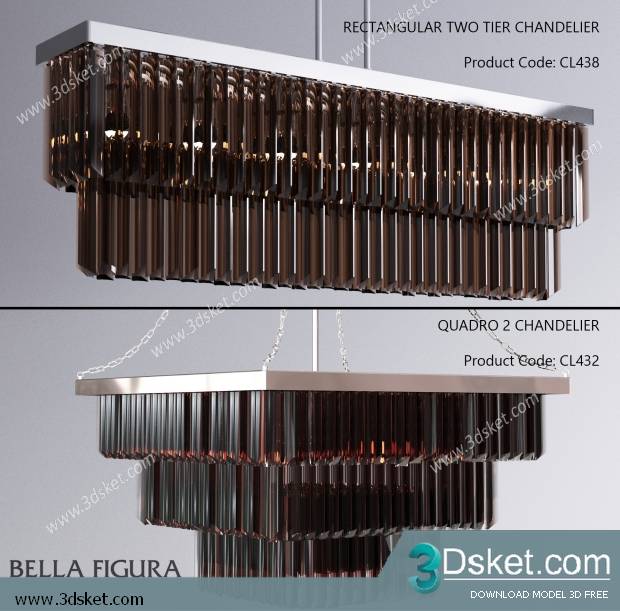 Free Download Ceiling Light 3D Model 0261