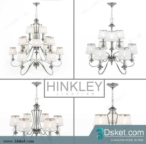 Free Download Ceiling Light 3D Model 0262