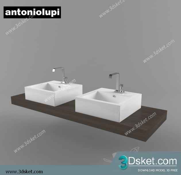 Free Download Wash Basin 3D Model 087