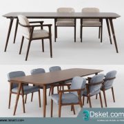 3D Model Table Chair Free Download 166