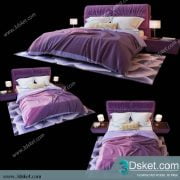 3D Model Bed Free Download Giường 250