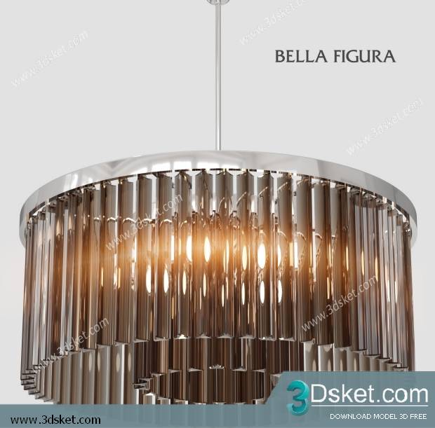 Free Download Ceiling Light 3D Model 0266