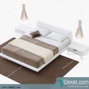 3D Model Bed Free Download Giường 252