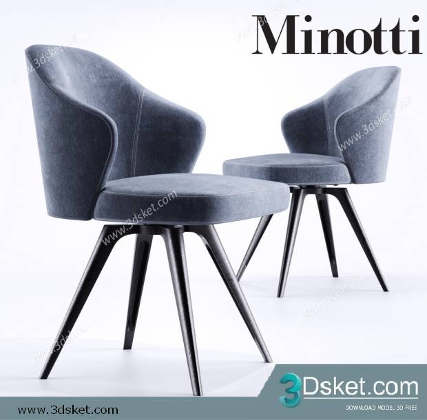 3D Model Chair Free Download 0283