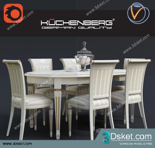 3D Model Table Chair Free Download 172