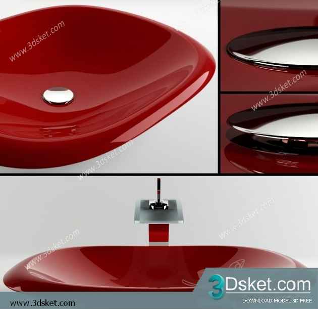Free Download Wash Basin 3D Model 088
