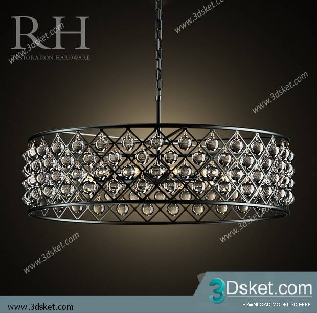 Free Download Ceiling Light 3D Model 0271