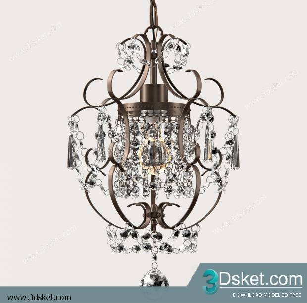 Free Download Ceiling Light 3D Model 0272