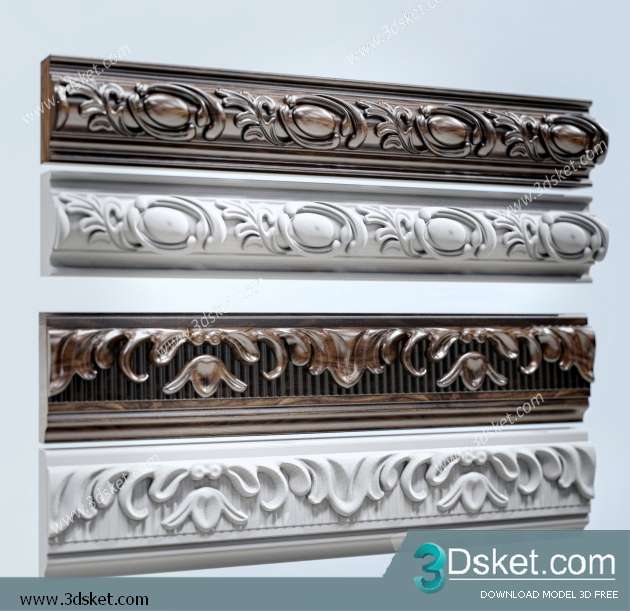 Free Download Decorative Plaster 3D Model 094