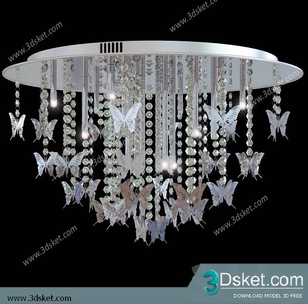 Free Download Ceiling Light 3D Model 0273