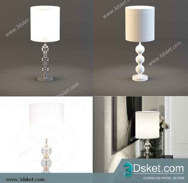 Free Download Table Lamp 3D Model 061