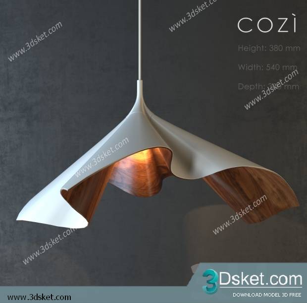 Free Download Ceiling Light 3D Model 0275 - Download 3D Model Free