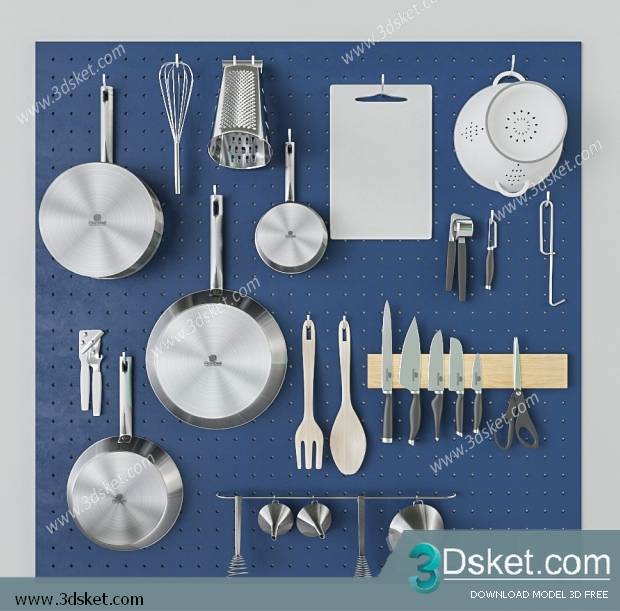 Free Download 3D Models Tableware Kitchen 0171