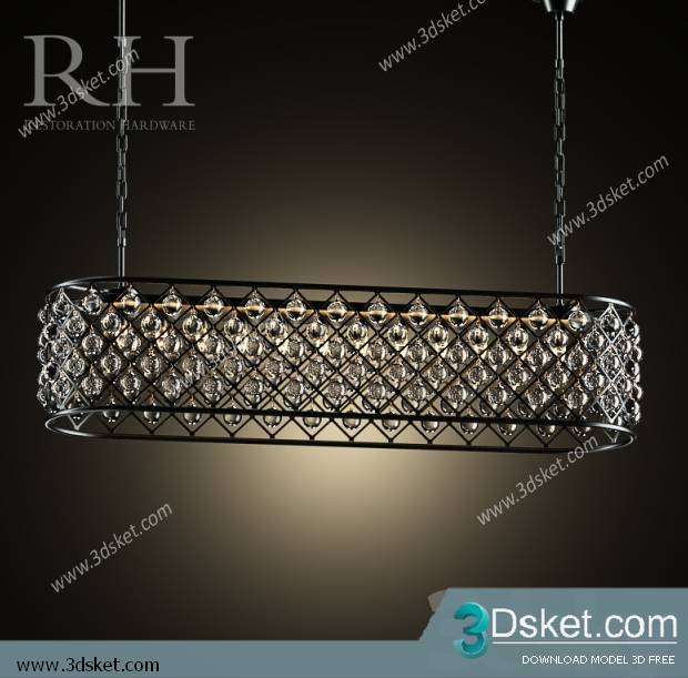 Free Download Ceiling Light 3D Model 0277