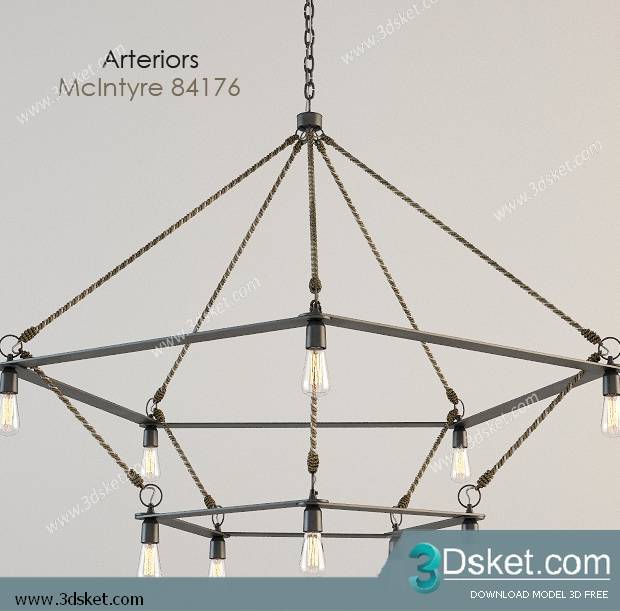 Free Download Ceiling Light 3D Model 0278