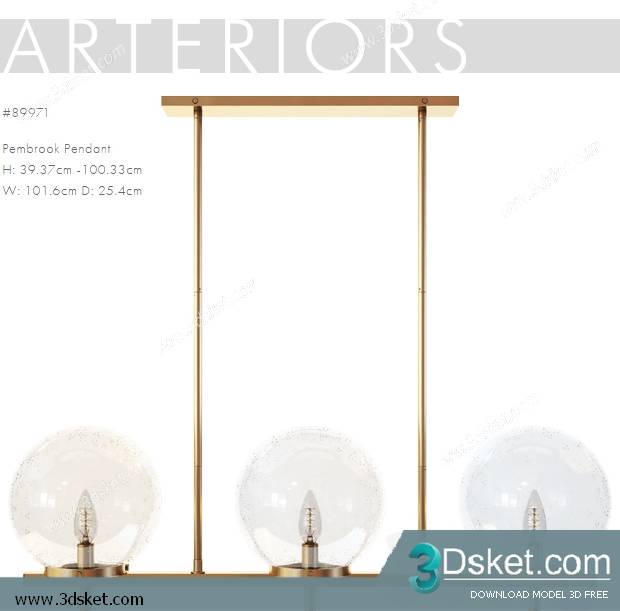 Free Download Ceiling Light 3D Model 0281