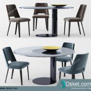 3D Model Table Chair Free Download 180