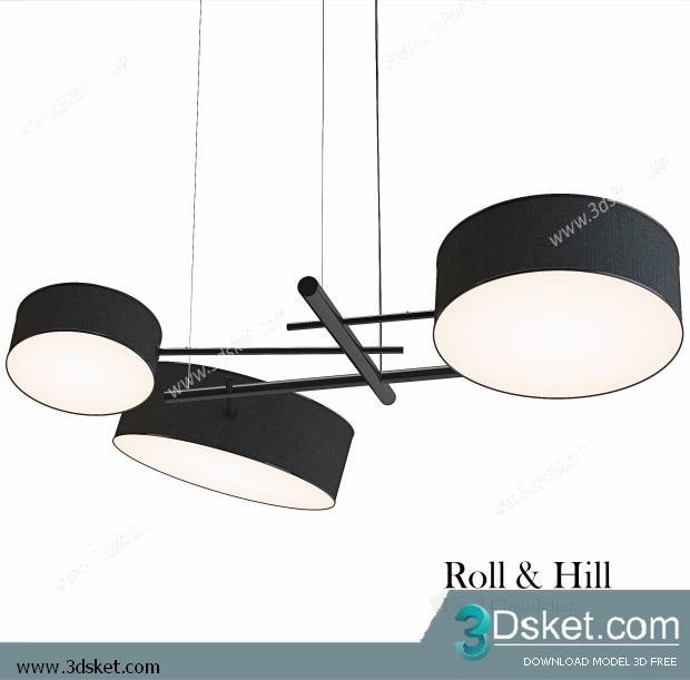 Free Download Ceiling Light 3D Model 0284