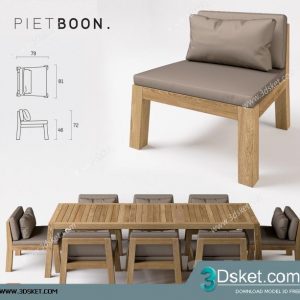 3D Model Table Chair Free Download 183