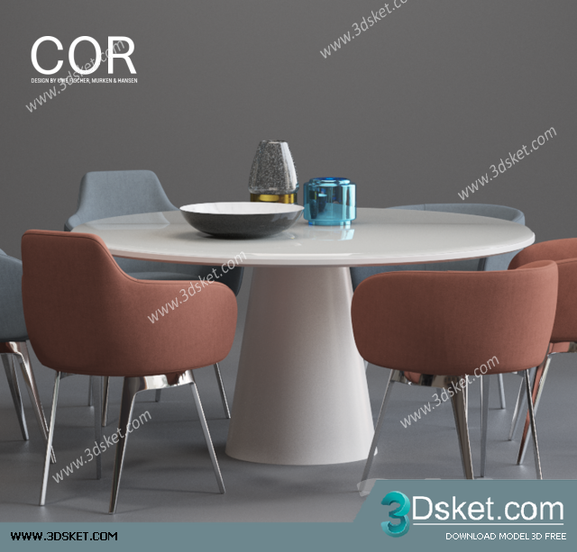 3D Model Table Chair Free Download 184