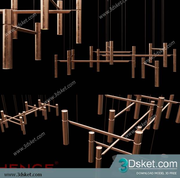 Free Download Ceiling Light 3D Model 0287