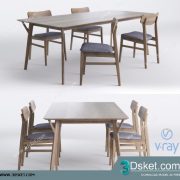 3D Model Table Chair Free Download 185