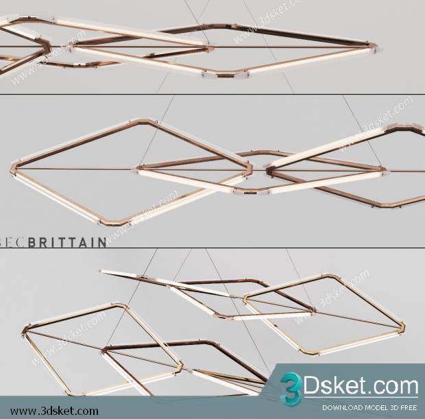 Free Download Ceiling Light 3D Model 0290