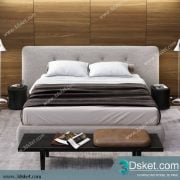 3D Model Bed Free Download Giường 278