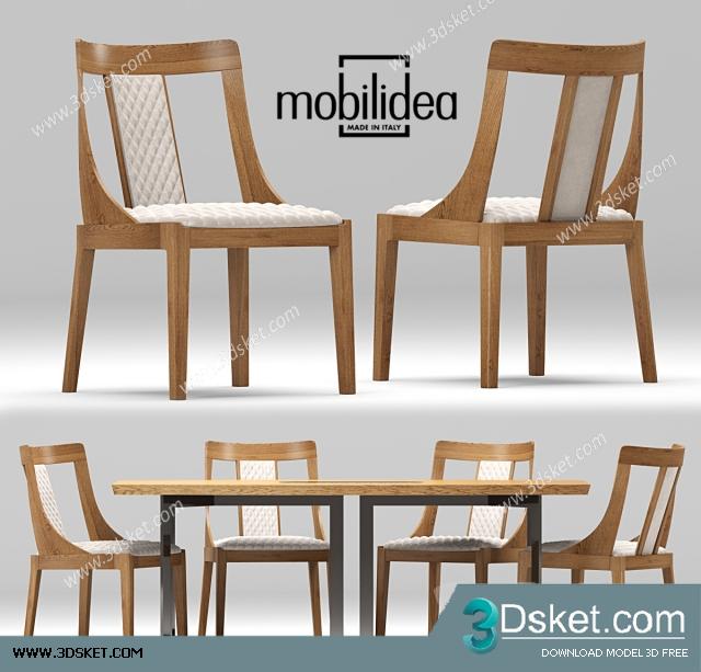 3D Model Table Chair Free Download 192