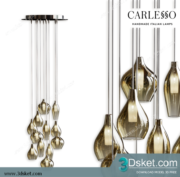 Free Download Ceiling Light 3D Model 0292