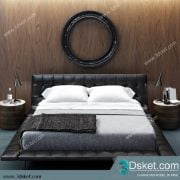 3D Model Bed Free Download Giường 284