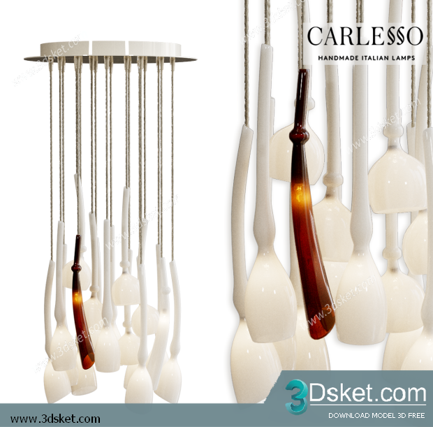 Free Download Ceiling Light 3D Model 0295