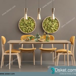3D Model Table Chair Free Download 194